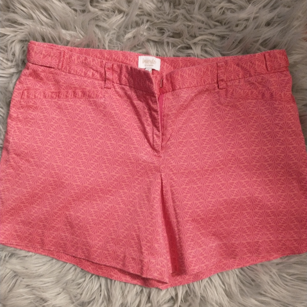 Pink Patterned Shorts